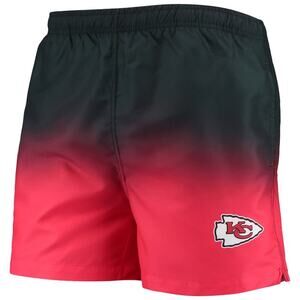 Kansas City Chiefs Swim FOCO Red/ Dip-Dye Swim Shorts 2XL XXL